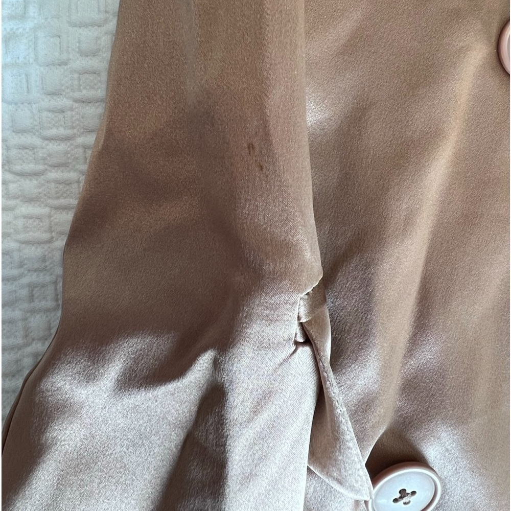 L'AGENCE 100% Silk Double-Breasted Blazer Jacket 2 - Picture 16 of 16